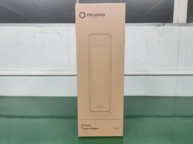 Керамічний електрообігрівач PELONIS 2000W з термостатом, дистанційним керуванням, 75° обертанням, таймером 24 години, енергозберігаючий, тихий, для спальні, 58 см, білий