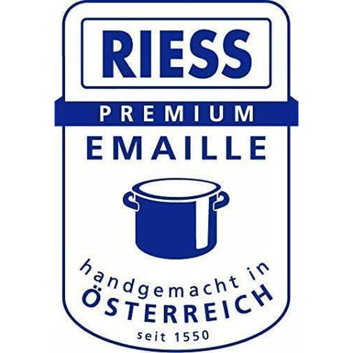 Набір емальованого посуду Riess 5 предметів, блакитний, Австрія, для всіх плит (індукція, газ, електро)