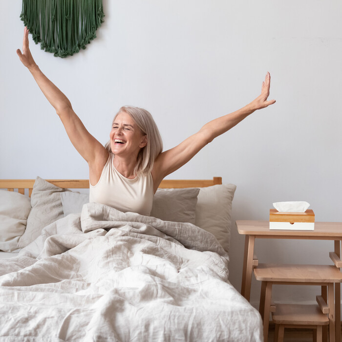 Диспенсер для серветок Relaxdays білий з бамбуковою кришкою