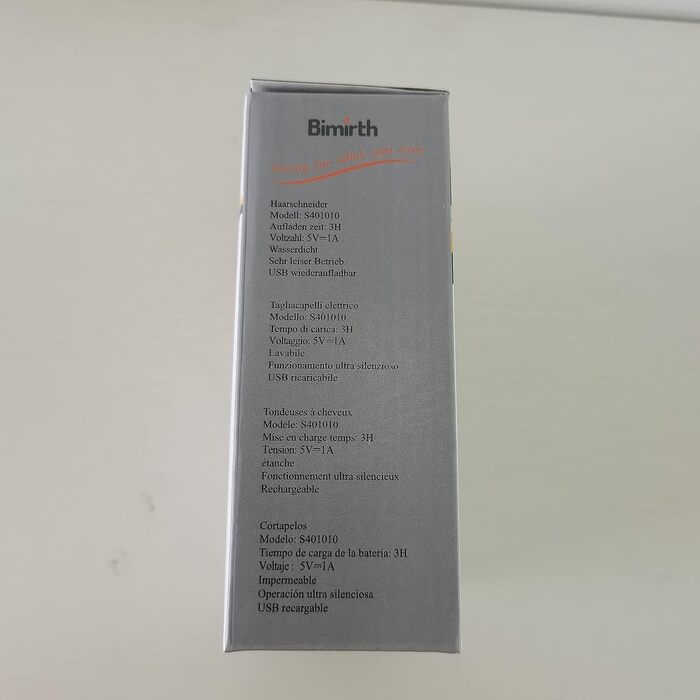 Дитяча машинка для стрижки волосся Bimirth, тиха, водонепроникна, USB-зарядка, з насадками та чохлом