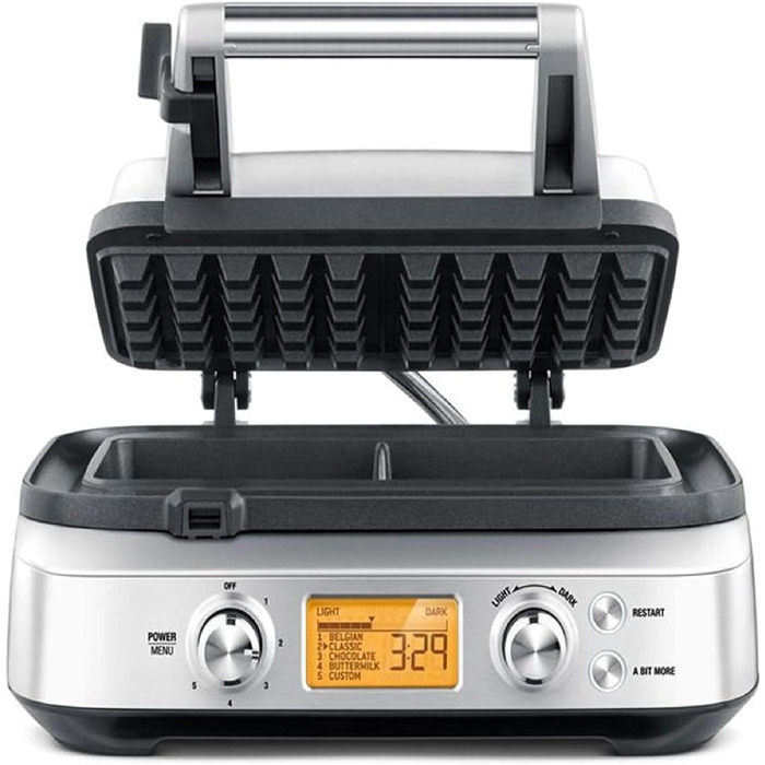 Електрична вафельниця Sage The Smart Waffle Pro з нержавіючої сталі