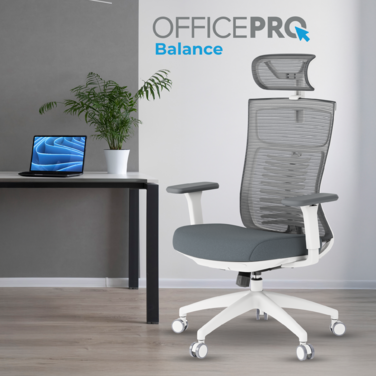 Крісло офісне OfficePro Balance OC550-W-DG-DG