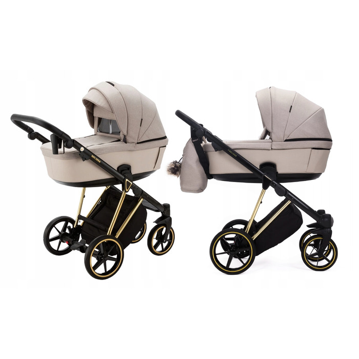 Дитячий візок 4в1 ADAMEX BELISSA SPECIAL EDITION PS-620 + автокрісло BUZ PRO TAUPE + база