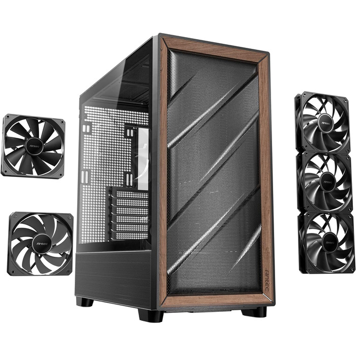 Корпус для ПК Antec Flux Midi Tower чорний, роздрібна версія
