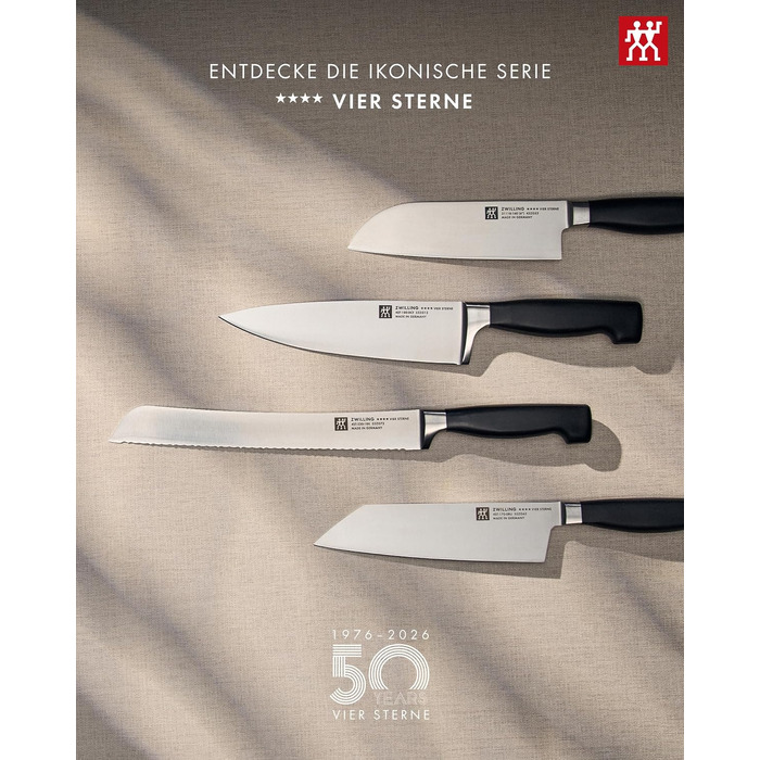 Набір ножів ZWILLING Vier Sterne (4 зірки), 3 предмети, нержавіюча сталь, Made in Germany