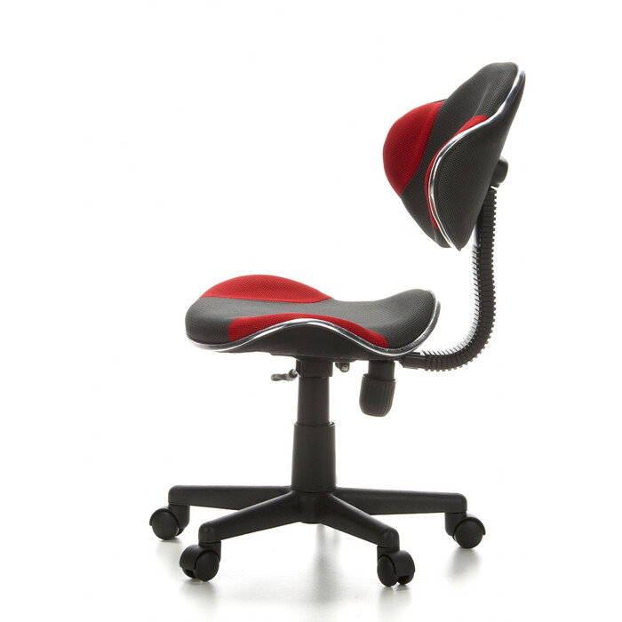 Дитяче крісло для письмового столу KIDDY GTI-2, тканина, сірий/червоний, hjh OFFICE
