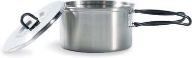 Набір посуду Tatonka Cookset Regular 16 x 9 см з нержавіючої сталі для туризму та кемпінгу