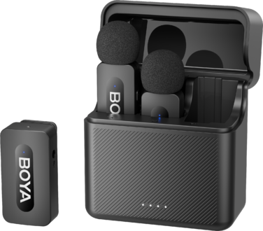 Бездротовий петличний мікрофон BOYA BY-V35 TRS for camera Black
