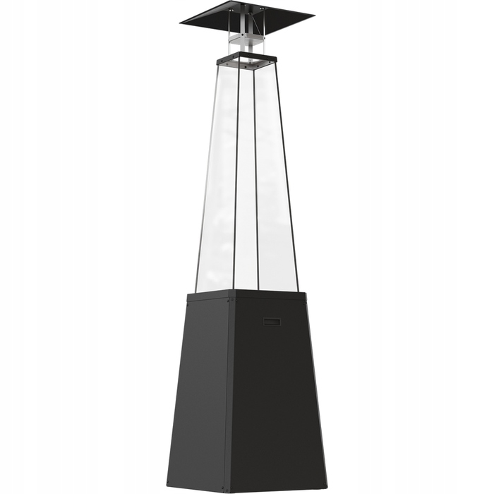 Газовий обігрівач-парасолька для саду KRATKI Umbrella BS, чорний, 12 кВт, на пропані