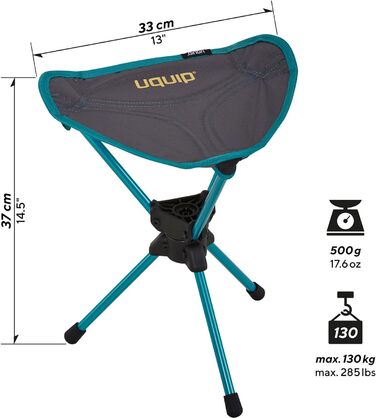 Туристичний складаний стілець Uquip Three Sixty Mini, трикутний, легкий, до 130 кг