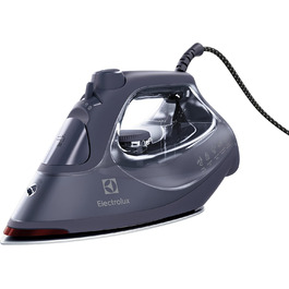 Праска Electrolux Refine 600 E6SI1-4MN, парова, 2500 Вт, автоматичне вимкнення, антипригарна підошва, самоочищення, захист від капання, 2 м кабель, синя