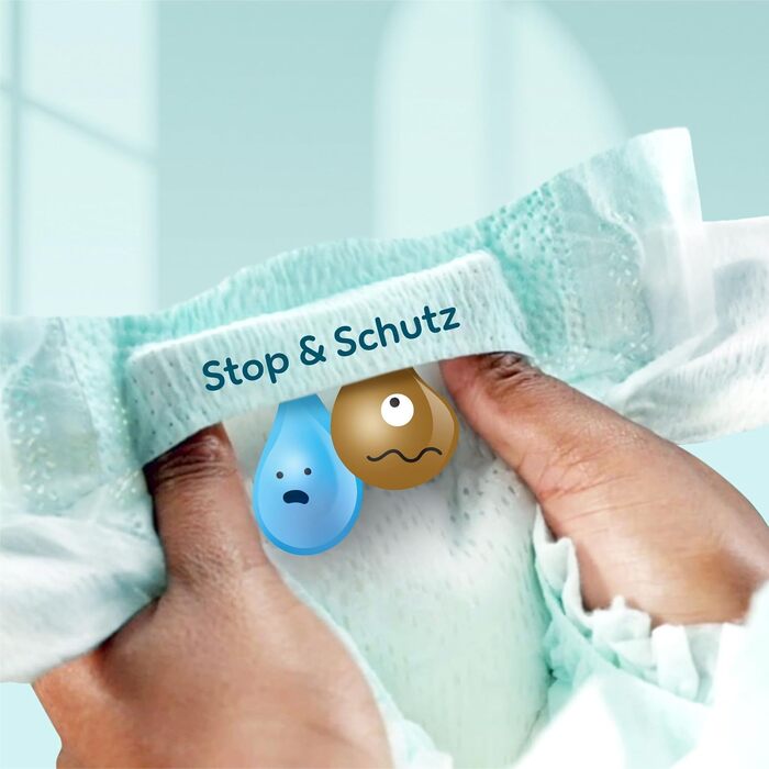 Підгузки Pampers Premium Protection розмір 1 (2-5 кг), пачка 180 шт, на липучках