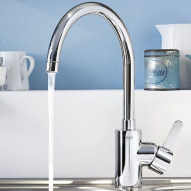 Змішувач кухонний GROHE Eurosmart Cosmopolitan 31180000, поворотний на 360°, економія води, хром