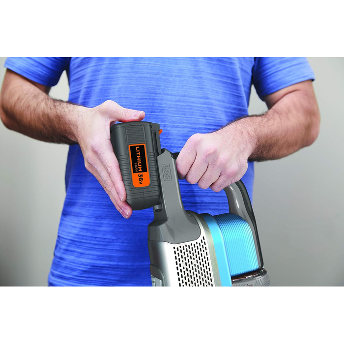 Акумуляторний пилосос 4-в-1 BLACK+DECKER 36В, безмішковий, з електрощіткою, для підлоги та ручний, комплект аксесуарів, модель 2020