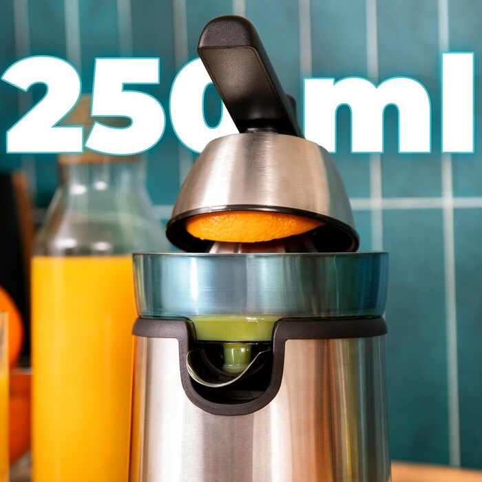 Citruspresse електрична Cecotec EssentialVita Hyden 120 для апельсинів та цитрусових, 120 Вт, сталь