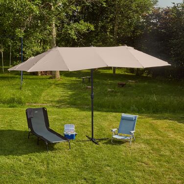 Relaxdays Подвійний парасоль від сонця 460 x 270 см